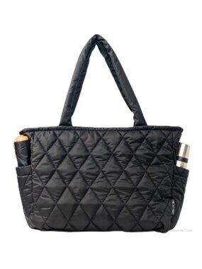 Quilted Puffer Tote Bag Lightweight Water Resistant Travel Tote